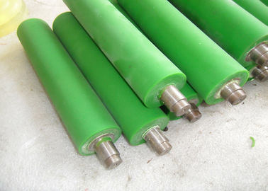 Industrial Transmission Green PU Polyurethane Rollers Coating Conveyor Wheels